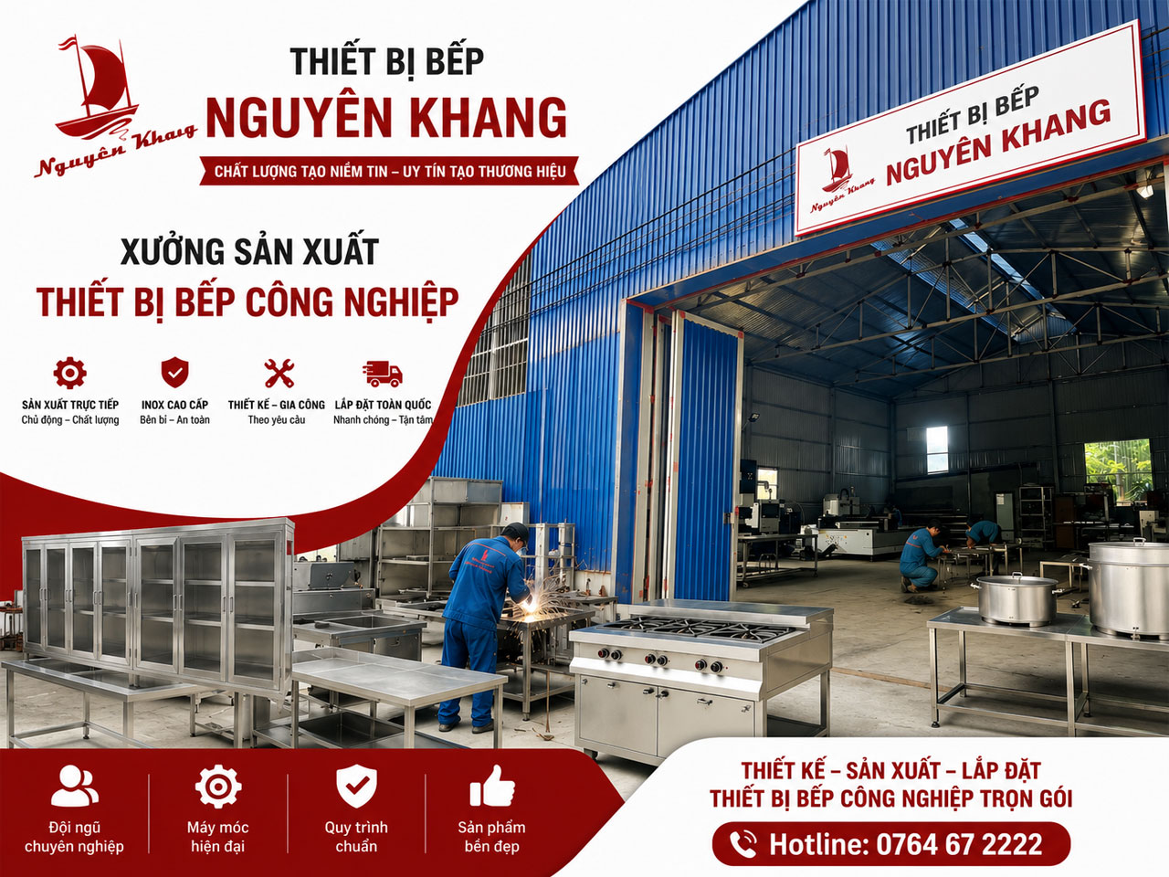 Về Xưởng Sản Xuất Bếp Nguyên Khang