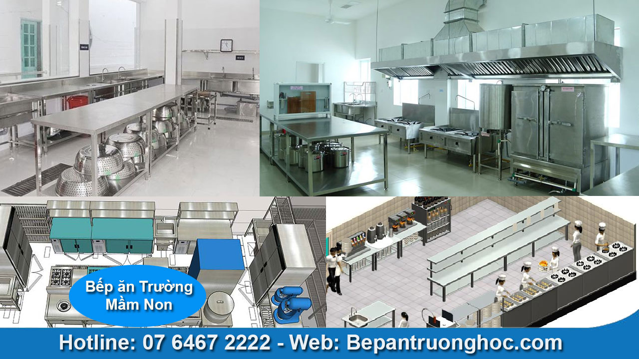 Hệ thống bếp ăn trường mầm non cần lắp đặt những thiết bị gì?