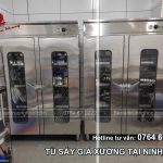 Tủ sấy bát đĩa cho trường học tại Ninh Bình